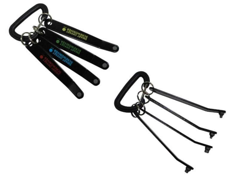 4PCS SLIM OFFSET MINI SCREWDRIVER SET 