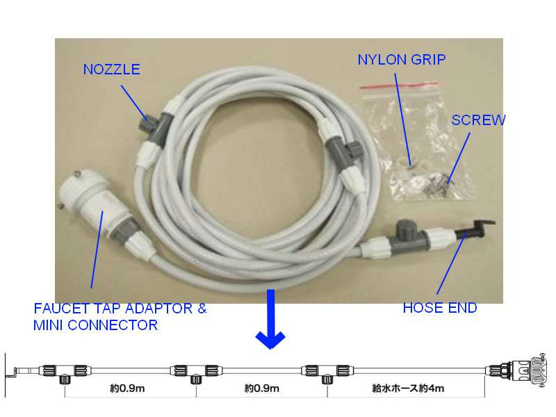 GARDEN COOLING MISTING HOSE SET