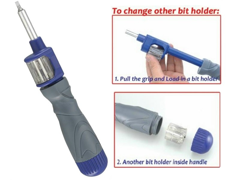 12 IN 1 AUTOLOADING RATCHET SCREWDRIVER 