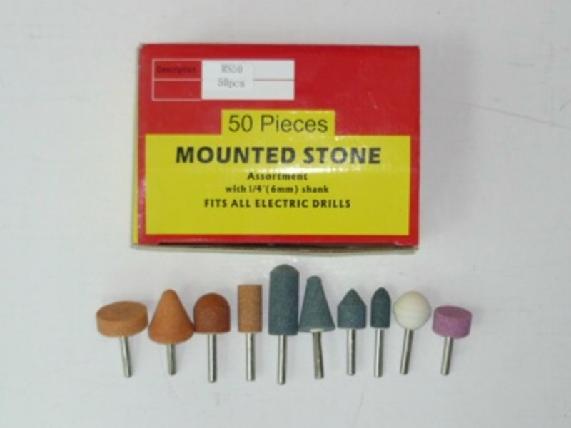 50 PC. MOUNTED STONE ASSORT SET