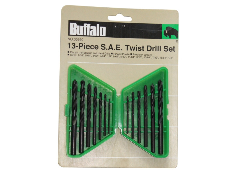 13PC S.A.E. TWIST DRILL SET