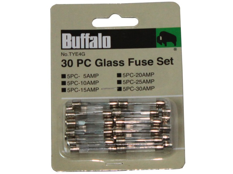 30PCS GLASS FUSES SET