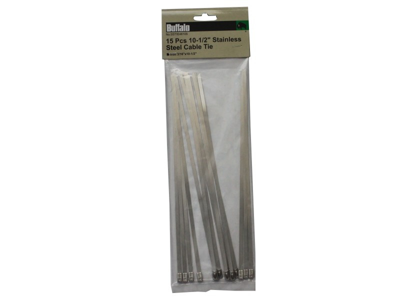 15PC STAINLESS STEEL CABLE TIE