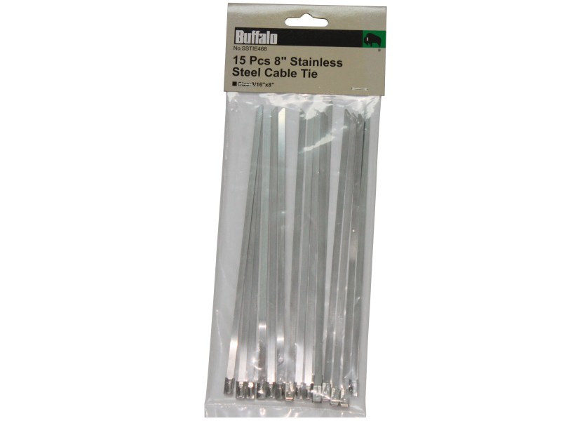 15PCS STAINLESS STEEL CABLE TIE