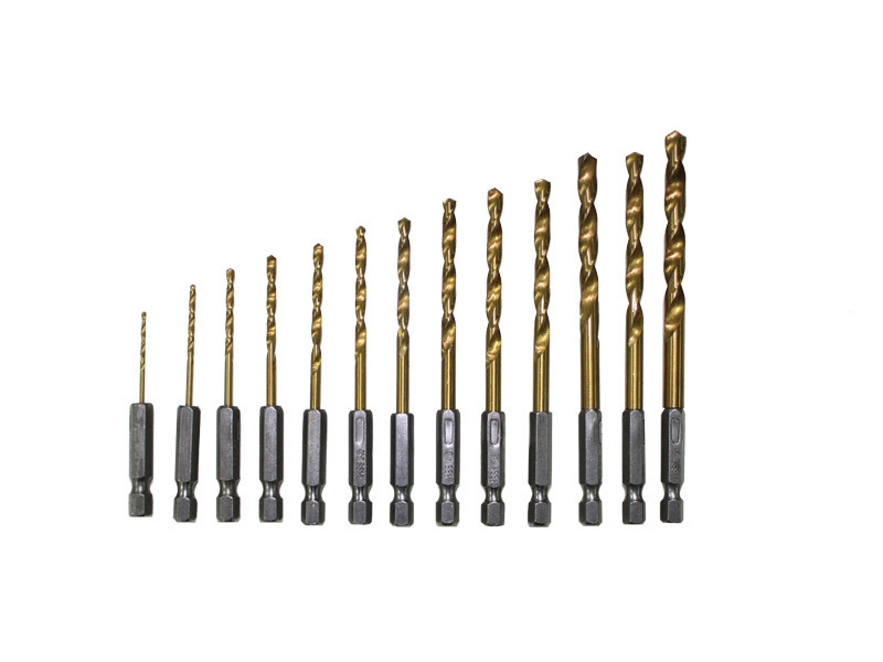 13PC TITANIUM DRILL BIT SET