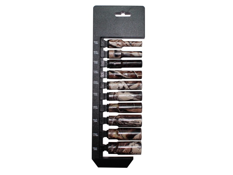 10PCS 3/8" LONG TEETH SOCKET SET 