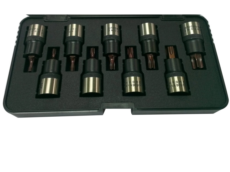 9PC 1/2" DR. BIT SOCKET SET - TORX