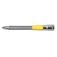 1/4" DR. SOCKET BIT 100MM LENGTH W/YELLOW HOSE