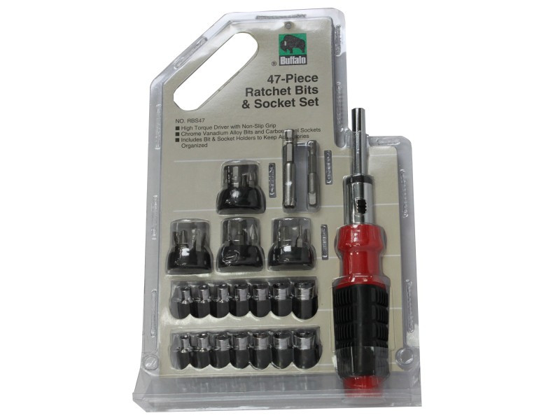 47PC RATCHET BITS & SOCKET SET