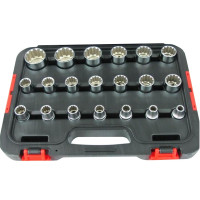 20PCS 1/2" DR. SPLINE SOCKET SET