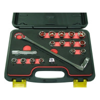 18PC-75° OFFSET FLEXIBLE GEAR WRENCH SET