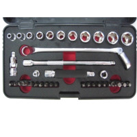 37PC-75° OFFSET FLEXIBLE GEAR WRENCH SET