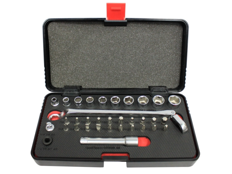 34PCS FLEXIBLE RATCHET 75°BOX END OFF WRENCH SET