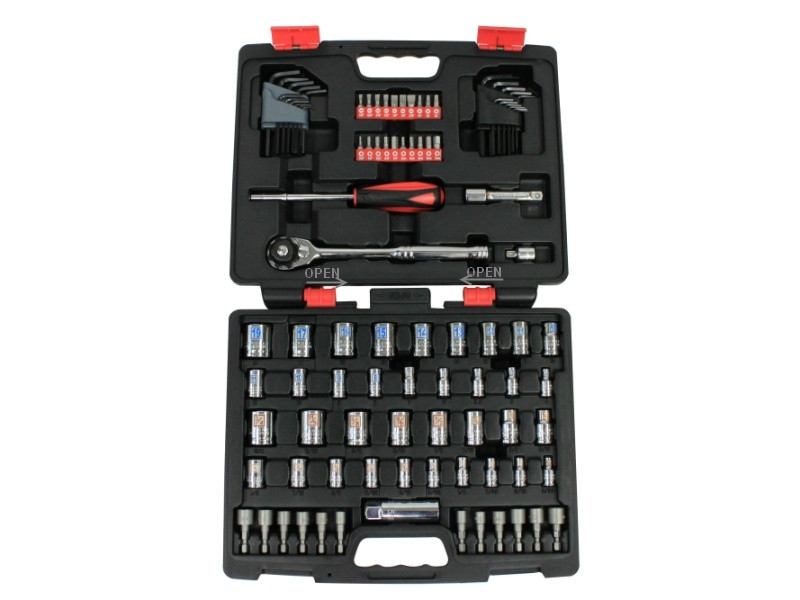 95PCS 1/4"&3/8" DR. SOCKET SET - SAE, METRIC