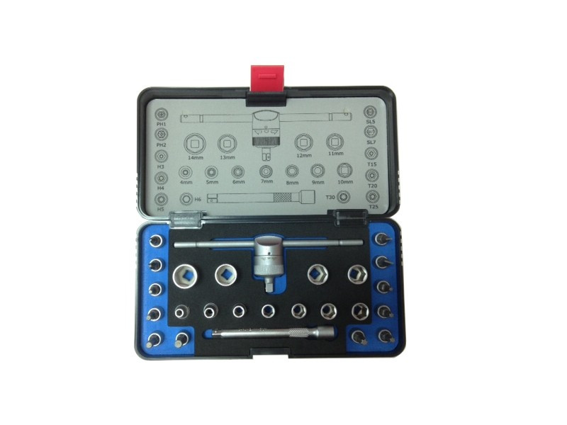 26PCS 1/4'' DR. SLIDING T HANDLE TOOL SET