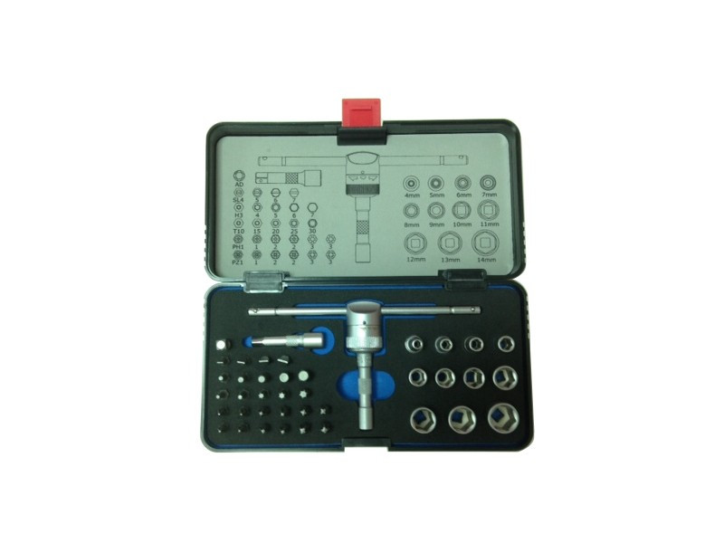 41 PCS 1/4'' DR. SLIDING T HANDLE  TOOL SET