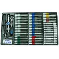 61PCS 1/4" DR. SOCKET BITS SET