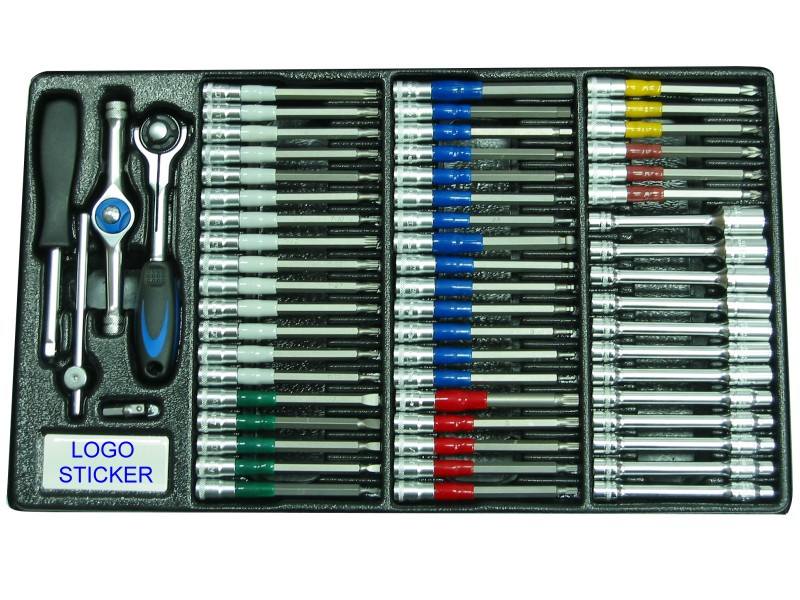 61PCS 1/4" DR. SOCKET BITS SET
