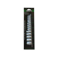 14PCS 1/4",3/8"&1/2" DR. STAR SOCKET SET