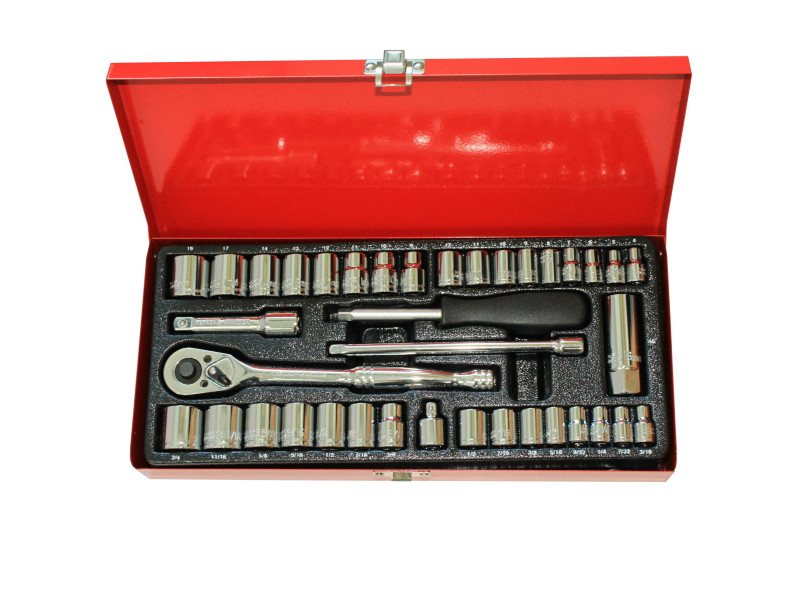 39PCS SOCKET SET OF 1/4" & 3/8" DR.