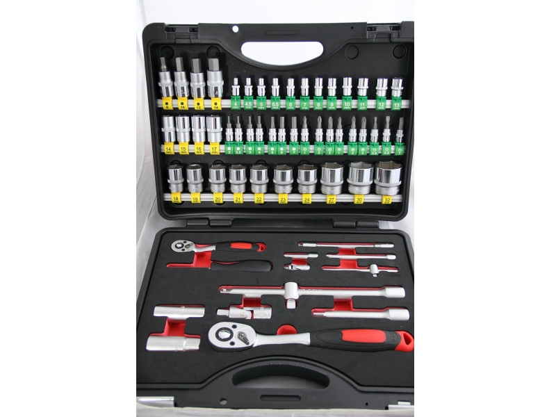 60PCS 1/2" & 1/4" DR. SOCBITS BLOW CASE SET