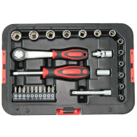 28PCS 1/4" DR. SPLINE SOCKET SET