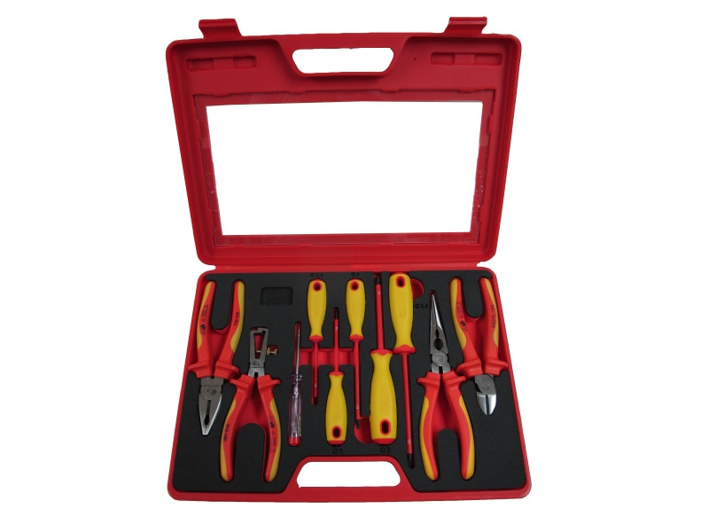 10PCS VDE SCREWDRIVER & PLIERS SET