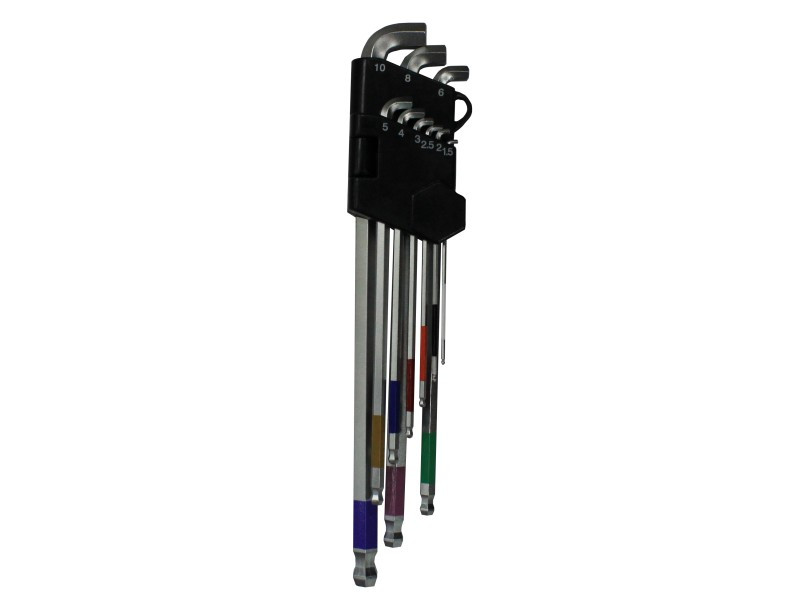 9PCS Z TYPE SUPER STUBBY BALL POINT KEY WRENCH SET