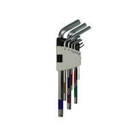 9PCS LONG TURBALL POINT HEX KEY WRENCH SET 