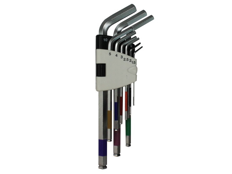 9PCS LONG TURBALL POINT HEX KEY WRENCH SET 