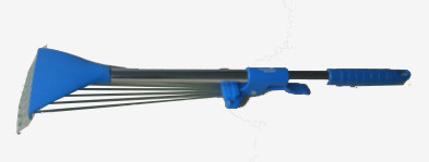 9 TINES ALUMINUM HANDLE TELESCOPIC ADJUSTABLE RAKE