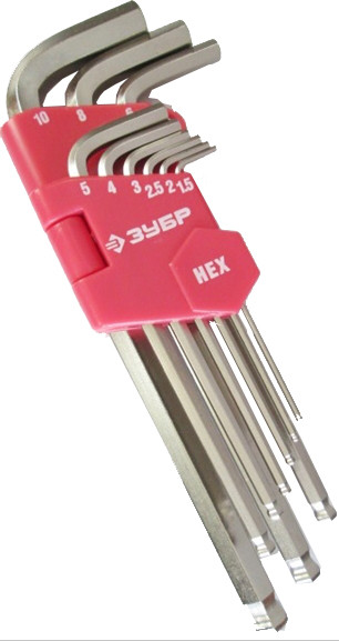 9PCS LONG BALL POINT HEX KEY WRENCH SET 