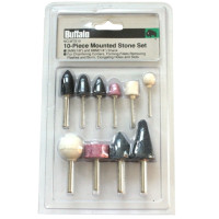 10 PC. 1/4"(6MM) & 1/8" (3MM) MOUNTED STONE SET