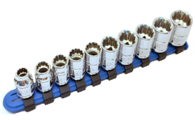8 PCS 3/8" MINI 12 POINT SPLINE SOCKET SET				