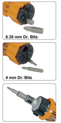 13PC STUBBY PRECISION RATCHETING SCREWDRIVER SET				