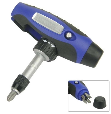 7PC RATCHET T HANDLE SCREWDRIVER SET