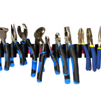 ALUMINUM PLIERS HOLDER 300MM RAIL WITH 8PCS CLIP				
