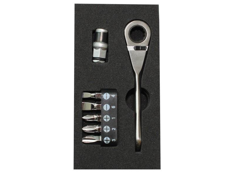 7PC 1/4" STUBBY REVERSE GEAR RATCHET SET