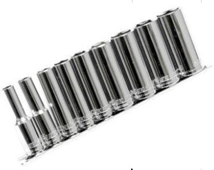 9PCS 3/8" DR. 6 POINT LONG SOCKET SET
