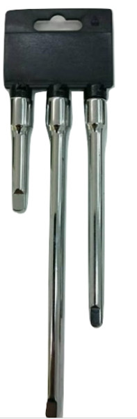  3PCS 3/8" CR-V EXTENSION BAR SET 