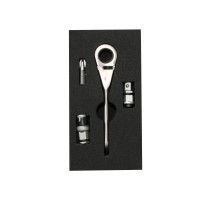 1/4" STUBBY REVERSE GEAR RATCHET SET
