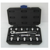 15PCS 19MM QUICK RELEASE GO-THRU SPLINE SOCKET SET				