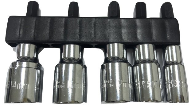 5PCS 1/4" POWER SOCKET SET-28MML