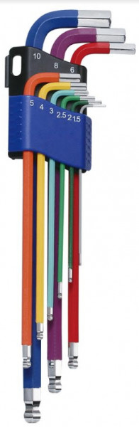 9PCS EXTRA LONG BALL HEX KEY WRENCH