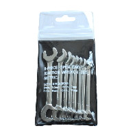 8PCS OPEN END MINI WRENCH SET-METRIC/SAE