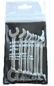 8PCS OPEN END MINI WRENCH SET-METRIC/SAE