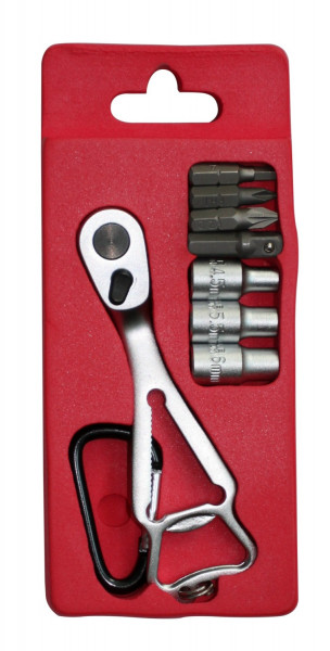 9PC EZ OPEN CAP RATCHET WRENCH  SET (BITS TYPE)				