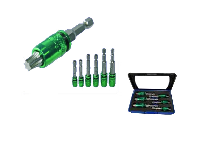 6PCS POWER BITS & NUT DR. SET
