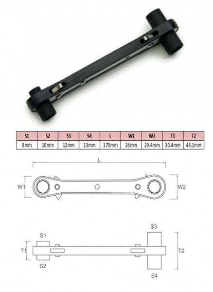 4-IN-1 DEEP SOCKET RATCHET WRENCH