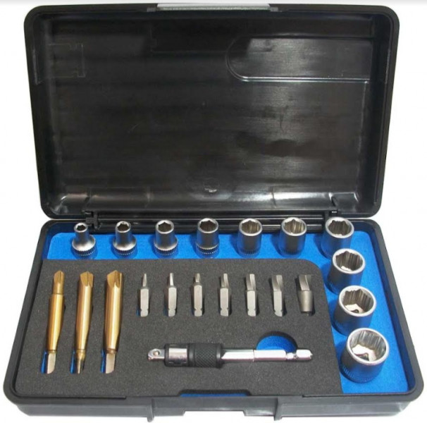 21PCS 1/4"DR. SCREW & BLOT EXTRACTOR SET